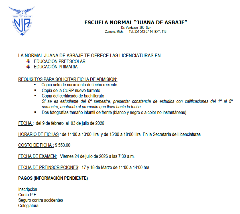 ESCUELA NORMAL REQUISITOS 2026 1